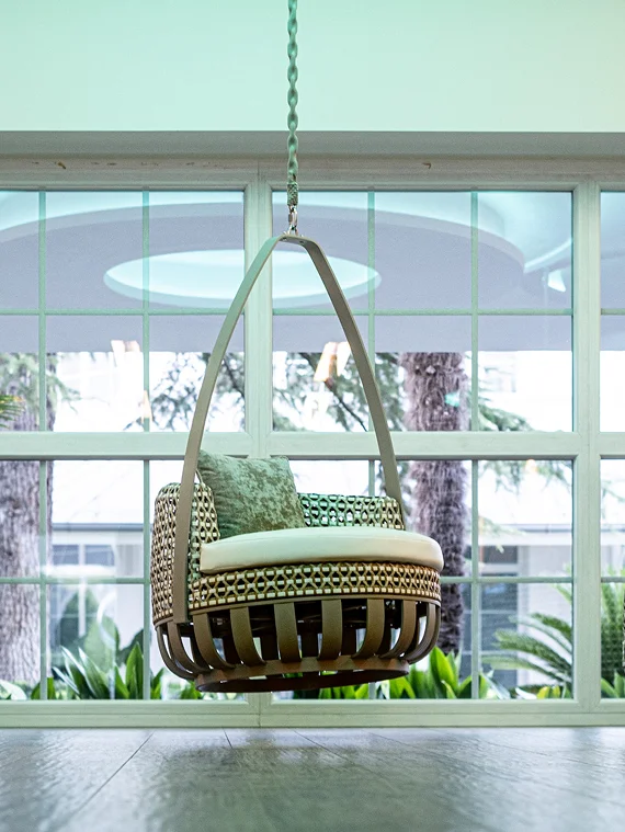 Oasi del silenzio - dettaglio letto a dondolo