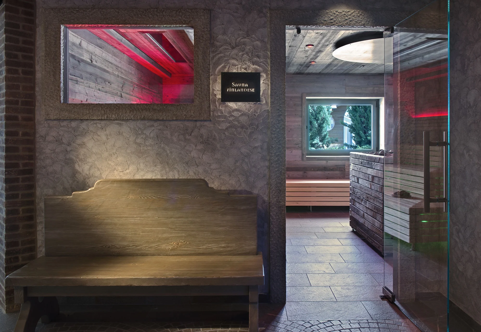 Gallery saune e relax - ingresso sauna finlandese