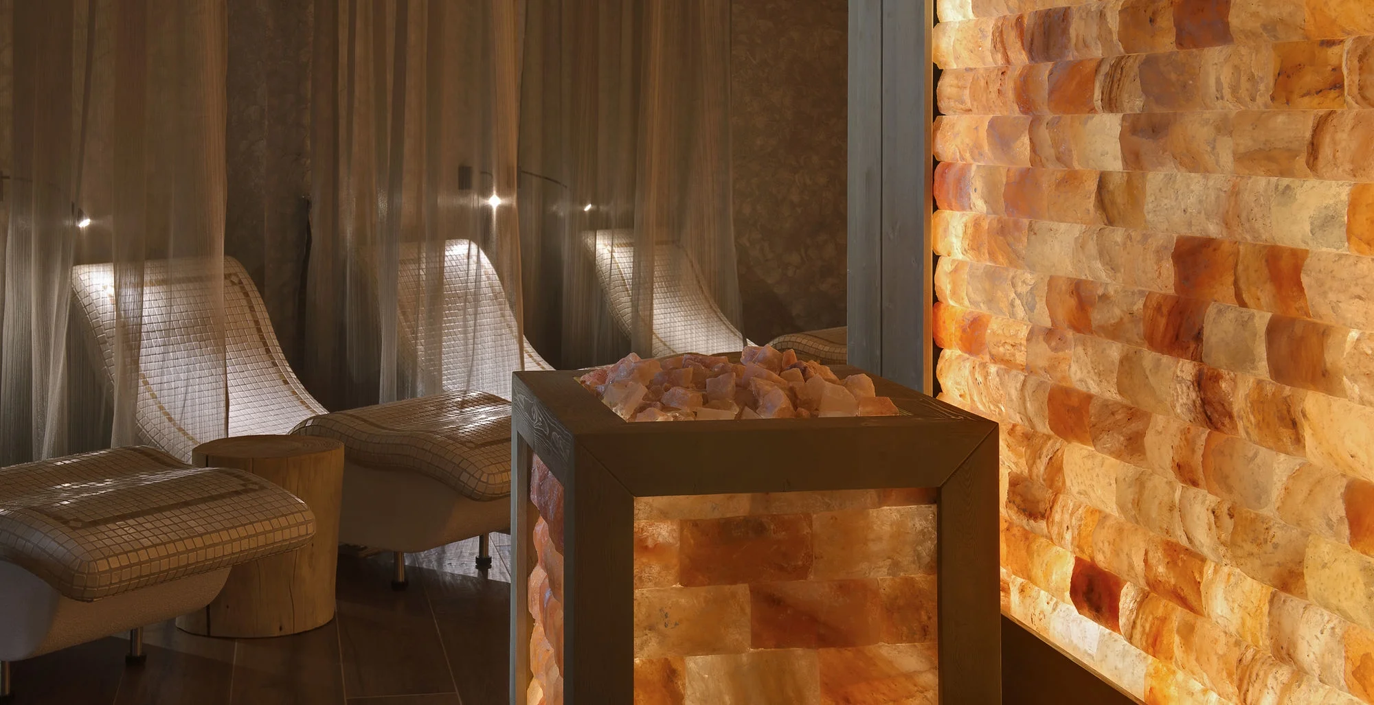 Gallery saune e relax - stanza del sale rosa